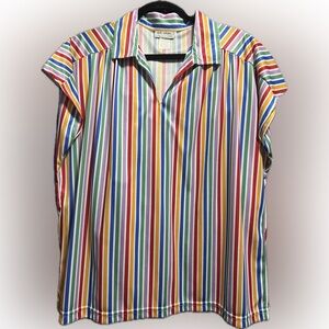 Vintage Colorful Stripe Top